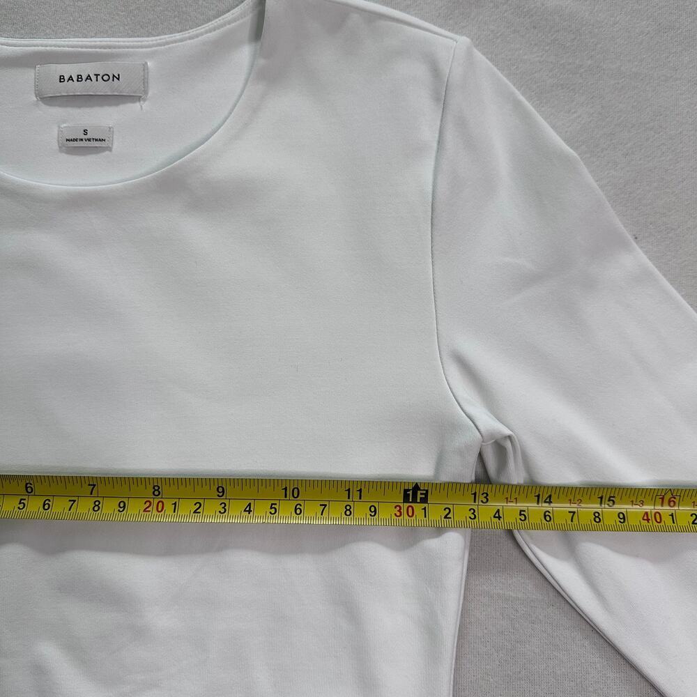 Babaton Segovia Cutout Bodysuit White Long Sleeve Aritzia Size S NWT - Picture 7 of 11